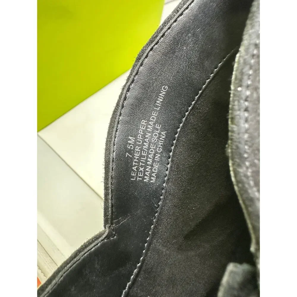 Gianni Bini Remmee Pointed Toe Booties Womens Size 7.5 Black Suede Leather
